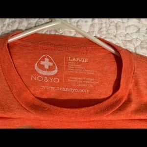 No&Yo Orange T-shirt, Large size,